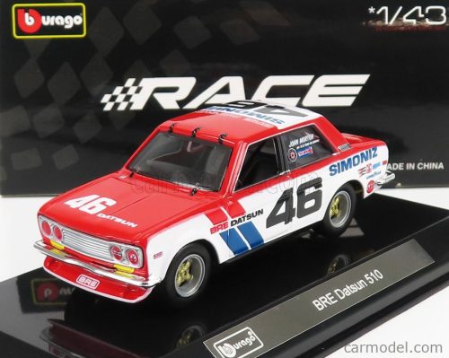 DATSUN  510 BRE N 46 RACING 1972  WHITE BLUE RED