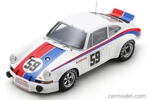 PORSCHE  911 CARRERA RSR 2-8L TEAM BRUMOS RACING N 59 WINNER 24h DAYTONA 1973 PETER GREGG - HURLEY HAYWOOD  WHITE RED BLUE