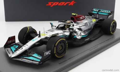 MERCEDES GP  F1 W13E TEAM MERCEDES-AMG PETRONAS F1 N 44 BELGIUM GP 2022 LEWIS HAMILTON - CON VETRINA - WITH SHOWCASE