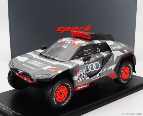 AUDI  Q E-TRON RS TEAM AUDI SPORT N 202 RALLY DAKAR 2022 C.SAINZ - L.CRUZ  GREY SILVER BLACK