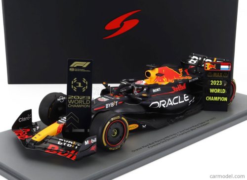 RED BULL  F1  RB19 TEAM ORACLE RED BULL RACING N 1 WORLD CHAMPION 2nd SPRINT RACE QATAR GP WITH PIT BOARD 2023 MAX VERSTAPPEN  MATT BLUE