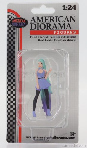 FIGURES  COSPLAY GIRL 4  BLUE GREEN