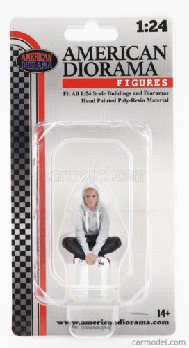 FIGURES  MAN SITTING  GREY BLACK