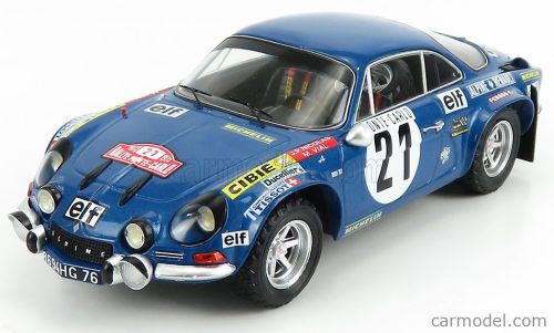 RENAULT  ALPINE A110 1800S N 21 RALLY MONTECARLO 1973 J-P.NICOLAS - M.VIAL