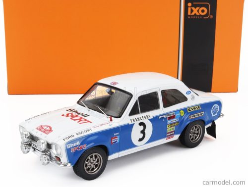 FORD ENGLAND  ESCORT MKI RS 1600 (night version) N 3 RALLY MONTECARLO 1973 TIMO MAKINEN - HENRY LIDDON  BLUE WHITE