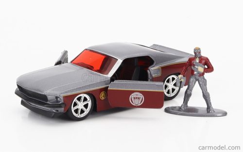 FORD USA  MUSTANG GT500 SHELBY 1967 WITH STAR-LORD FIGURE MARVEL GUARDIANS OF THE GALAXY  COPPER GREY