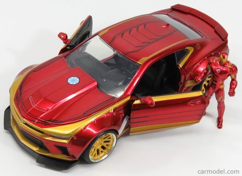 CHEVROLET  CAMARO COUPE WITH IRON MAN FIGURE 2016  RED GOLD