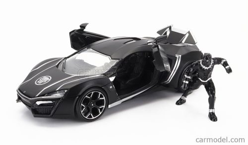 LYKAN  HYPERSPORT WITH BLACK PANTHER FIGURE 2017  MATT BLACK