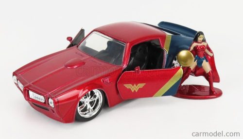 PONTIAC  FIREBIRD WITH WONDER WOMAN FIGURE 1972  RED BLUE