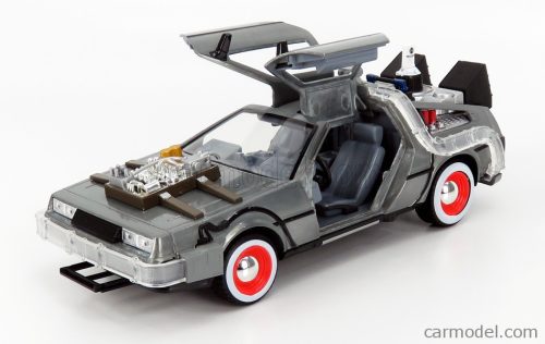 DE LOREAN  TIME MACHINE - BACK TO THE FUTURE 3 - RITORNO AL FUTURO 3  SILVER