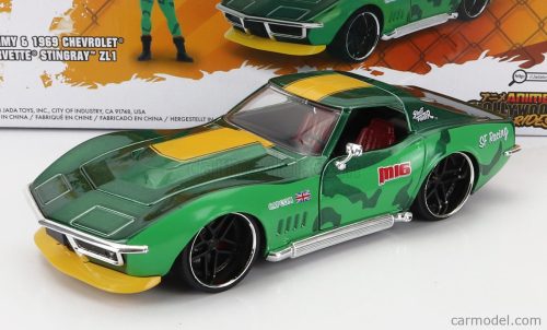 CHEVROLET  CORVETTE ZL1 STINGRAY 1969 WITH CAMMY STREET FIGHTER FIGURE