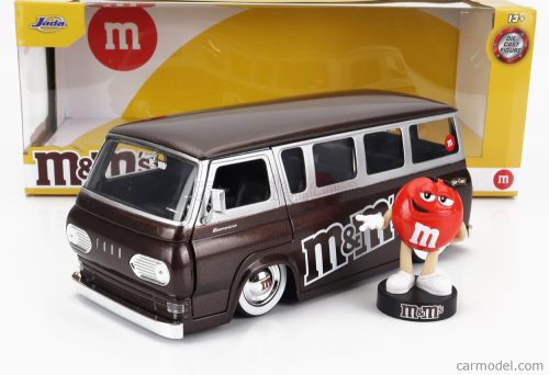 FORD USA  ECONOLINE MINIBUS WITH M&M's FIGURE 1965  BROWN