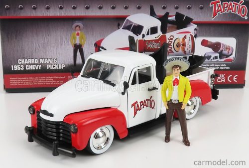 CHEVROLET  CHEVY PICK-UP TAPATIO 1953 WITH CHARRO FIGURE  WHITE RED