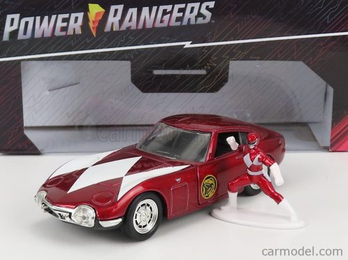 TOYOTA  2000GT COUPE 1967 WITH POWER RANGERS FIGURE  RED MET WHITE