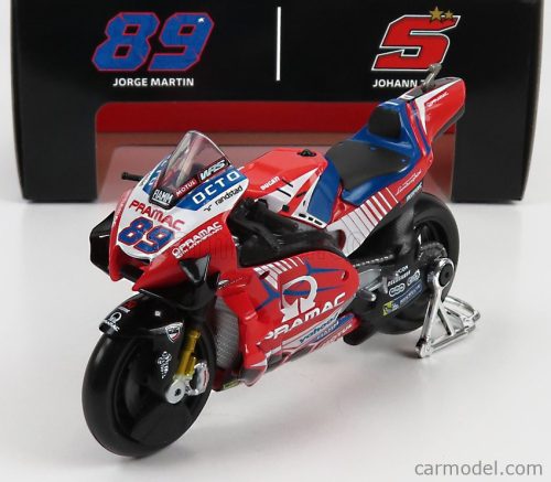 DUCATI  DESMOSEDICI GP21 PRAMAC RACING TEAM N 89 MOTOGP 2021 JORGE MARTIN  RED