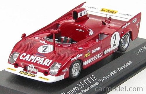 ALFA ROMEO  33TT 12 N 2 WINNER 1000Km SPA-FRANCORCHAMPS 1975 PESCAROLO - BELL  RED