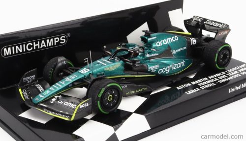 ASTON MARTIN  F1 AMR22 TEAM ARAMCO COGNIZART N 18 SINGAPORE GP 2022 LANCE STROLL  GREEN BLACK