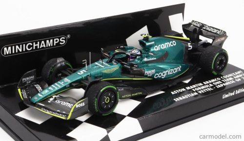 ASTON MARTIN  F1 AMR22 TEAM ARAMCO COGNIZART N 5 JAPAN GP 2022 SEBASTIAN VETTEL  GREEN BLACK