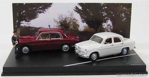 ALFA ROMEO  SET ALT POLIZIA 1956 - 1900 - GIULIETTA WITH FIGURES