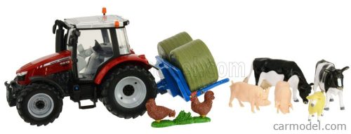 MASSEY FERGUSON  5612 TRACTOR WITH ANIMALS 2016  RED SILVER