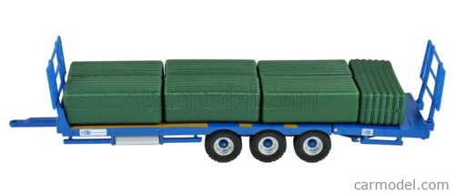 ACCESSORIES  TRAILER - BALE THROW WAGON - CARRELLO TRASPORTO FIENO  BLUE WOOD