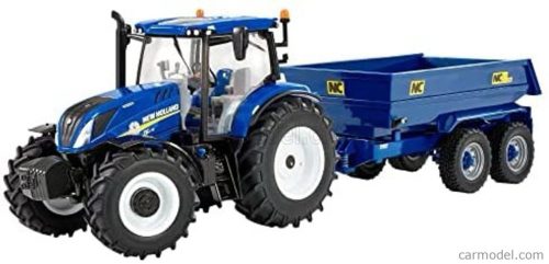 NEW HOLLAND  T6.175 CLOSED TRACTOR WITH NC TRAILER 2020  BLUE