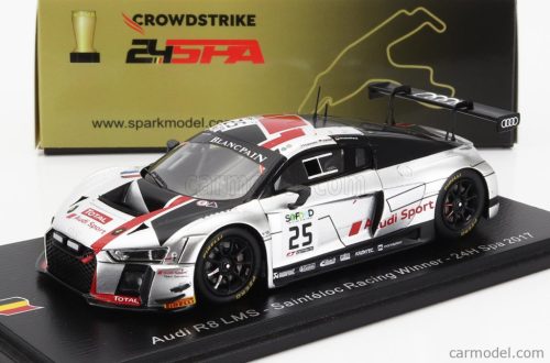 AUDI  R8 LMS TEAM AUDI SPORT SAINTELOC N 25 WINNER 24h SPA 2017 CHRISTOPHER HAASE - JULES GOUNON - MARKUS WINKELHOCK  SILVER BLACK