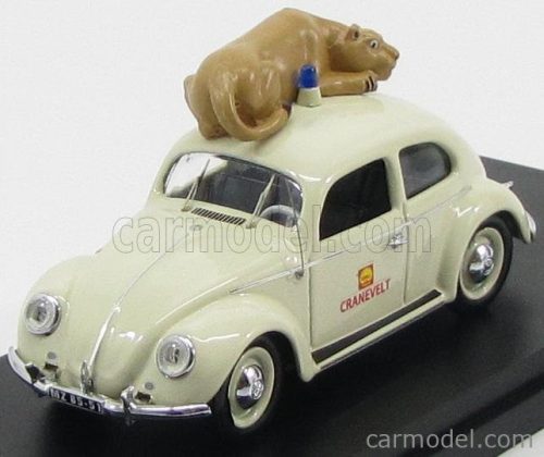 VOLKSWAGEN  BEETLE SHELL CRANEVELT ZOO DI ARNHEM HOLLAND 1965 - WITH LION