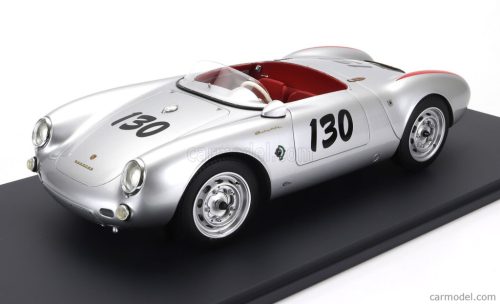 PORSCHE  550A SPIDER N 130 1954 JAMES DEAN - LITTLE BASTARD - CON VETRINA - WITH SHOWCASE  SILVER