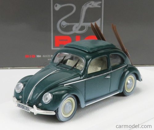 VOLKSWAGEN  BEETLE MAGGIOLINO CON SCI 1950 - WINTER VACATION WITH SKI