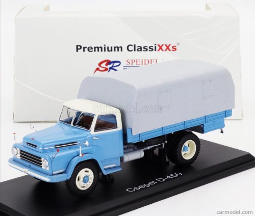 CSEPEL  D445 TRUCK TELONATO 2-ASSI 1963  LIGHT BLUE GREY