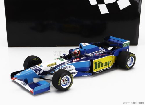 BENETTON  F1  B195 TEAM MILD SEVEN RENAULT N 1 WORLD CHAMPION WINNER PACIFIC GP 1995 MICHAEL SCHUMACHER  BLUE YELLOW