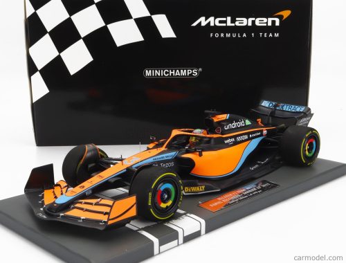 McLAREN  F1  MCL36 MERCEDES TEAM MCLAREN N 3 BAHRAIN GP 2022 DANIEL RICCIARDO  ORANGE LIGHT BLUE