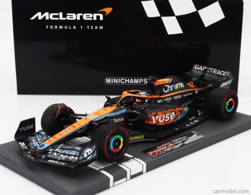 McLAREN  F1  MCL36 TEAM MCLAREN N 28 TEST ABU DHABI 2022 OSCAR PIASTRI  ORANGE LIGHT BLUE