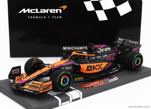 McLAREN  F1  MCL36 TEAM MCLAREN N 3 5th SINGAPORE GP 2022 DANIEL RICCIARDO  ORANGE LIGHT BLUE