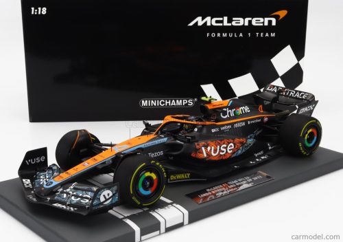 McLAREN  F1  MCL36 MERCEDES TEAM MCLAREN N 4 ABU DHABI GP 2022 LANDO NORRIS  ORANGE LIGHT BLUE