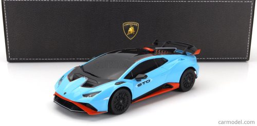 LAMBORGHINI  HURACAN STO LP640-2 2021  LIGHT BLUE ORANGE - TÁVIRÁNYÍTÓS AUTÓ