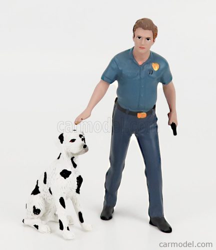 FIGURES  FIREFIGHTERS - FIRE DOG TRAINING  2 TONE BLUE