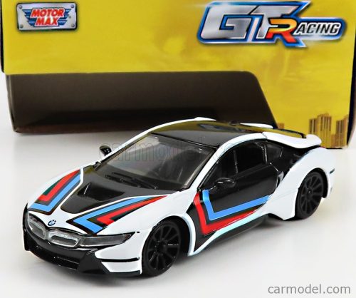 BMW  i8 COUPE GT RACING 2018  WHITE BLACK BLUE RED