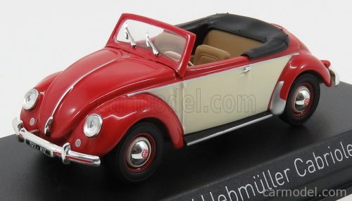 VOLKSWAGEN  HEBMULLER CABRIOLET OPEN 1949  RED CREAM