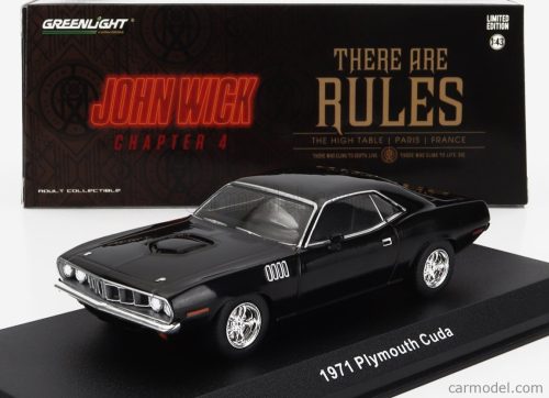 PLYMOUTH  CUDA COUPE 1971 - JOHN WICK CHAPTER 4 MOVIE 2023