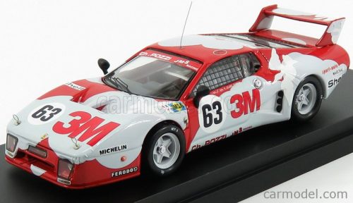 FERRARI  512BB LM 4.9L TEAM JMS CHARLES POZZI 3M N 63 24h LE MANS 1979 M.LECLERE - C.BALLOT LENA - P.GREGG  RED LIGHT GREY