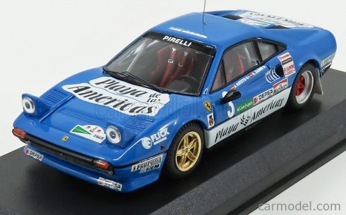 FERRARI  308 GTB N 3 RALLY EL CORTE INGLES 1985 A.ZANINI  LIGHT BLUE WHITE