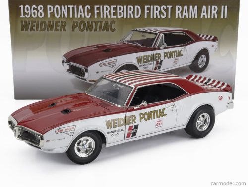 PONTIAC  FIREBIRD FIRST RAM AIR II COUPE WEIDNER PONTIAC RACING 1968  WHITE RED