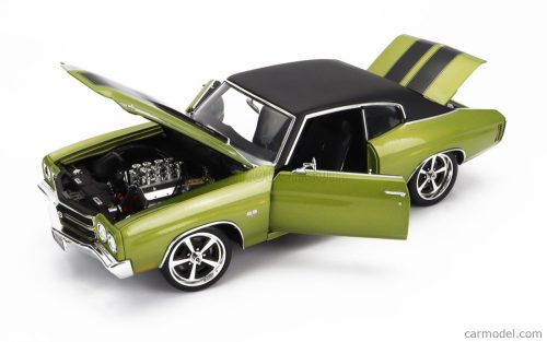 CHEVROLET  CHEVELLE SS COUPE RESTOMOD WITH VINYL TOP 1970  GREEN MET BLACK