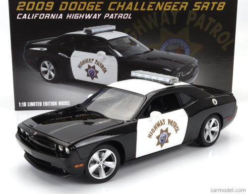 DODGE  CHALLENGER SRT8 COUPE POLICE HIGHWAY PATROL 2009  BLACK WHITE