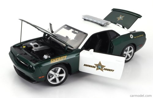 DODGE  CHALLENGER R/T COUPE POLICE BROWARD COUNTY SHERIFF 2009  GREEN WHITE