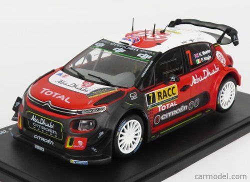 CITROEN  C3 WRC ABU DHABI N 7 RALLY RAC CATALUNYA COSTA DURADA 2017 K.MEEKE - P.NAGLE  BLACK GREY WHITE