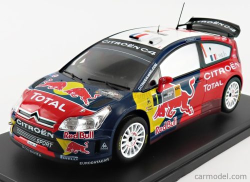 CITROEN  C4 WRC REDBULL TOTAL N 1 RALLY DEUTSCHLAND 2008 S.LOEB - D.ELENA  RED BLUE WHITE