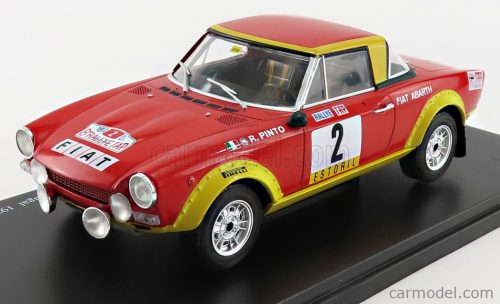 FIAT  124 ABARTH N 2 RALLY PORTUGAL 1974 R.PINTO - A.BERNACCHINI  RED YELLOW